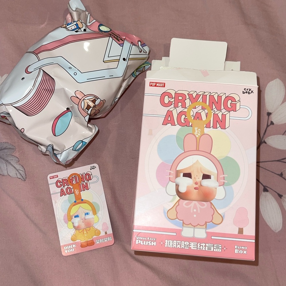AUTHENTIC Crying Again Cry Baby Vinyl Plush - DUCK YOU